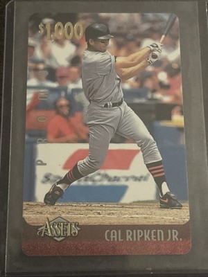 1996 Classic Assets Cal Ripken Jr  $1000 Pre paid Phone Card
