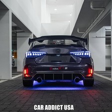 Rgb All Led Tail Lights For 2022-2026 Honda Civic Sedan 11th Gen Smoked Lens Rgb All Led Tail Lights For 2022-2026 Honda Civic Sedan 11th Gen Smoked Lens