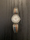 Vintage Timex Native American Sterling Silver Mechanical Women’s Watch Untested