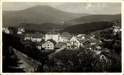 Photo postcard Bavarian Eisenstein Lower Bavaria, village with inn... - 5092670