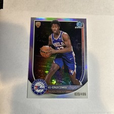 2025 Bowman Chrome Refractor VJ Edgecombe #BCV-3 Rookie 76ers NBA /499 