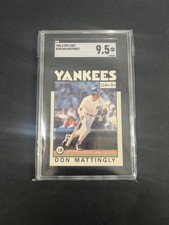 1986 O-Pee-Chee Set-Break #180 Don Mattingly NY Yankees Captain SGC 9.5 Mint