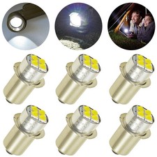 6X 18V P13.5S White LED Flashlight Bulbs Replacement For RYOBI ONE+ Cordless