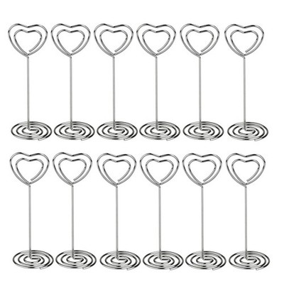 12 Pcs Metall Kartenhalter Metallschildhalter Büroklammern Für Die Hochzeit
