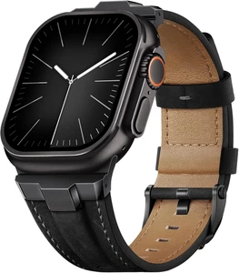 Leather Band Compatible for Apple Watch Ultra Band 49Mm 46Mm 45Mm 44Mm 42Mm 41Mm