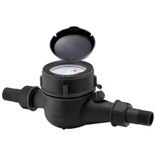 DN20 Water Meter 3/4" NPT, Cubic Water Flow Meter, Cold Water Meter with PVC for