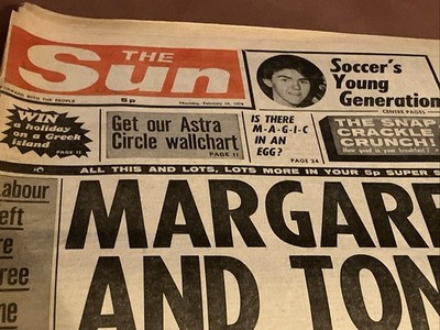 The Sun Newspaper 1976. Page 3 girl Vanya, Susie Juul & Kathy McKinnon