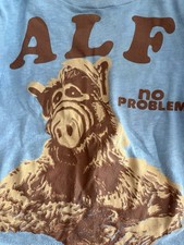 Vintage 1980s BLUE ALF "No Problem" T-Shirt Tee Swing Sz 4 RARE