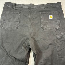 Carhartt Rugged Flex Relaxed Fit Canvas Work Pants Mens 42x30 Gray 102291-306