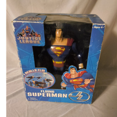 Fusion Toys Justice League Superman Flying Action Figure Battery Operated Stand