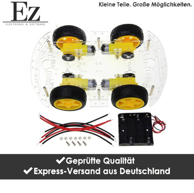 4WD Double Layer Smart Car Chassis Längere Version DC Motor Roboter Arduino DIY