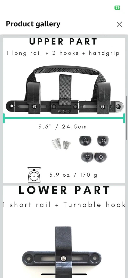 Kit de herrajes para alforjas para bicicleta - Convierte cualquier bolsa en bicicleta un juego de montaje Foto 3 de 4