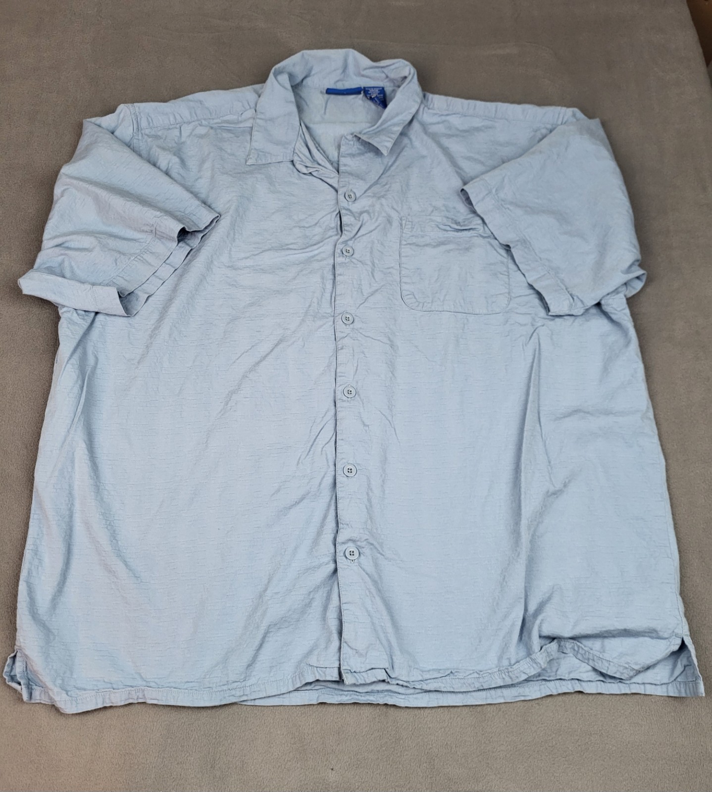 Vintage Ocean Pacific OP Shirt Mens XXL Blue Lightweight Outdoor Beach Camp