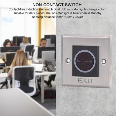 . Infrared Non Touch Access Control System Backlit Button Dc12 Set