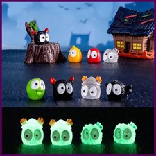 Mini Halloween Luminous Ornament Cute Ghost Pumpkin Bat Micro Landscape
