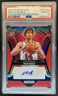 2024-25 Prizm Black Matas Buzelis Prizmatrix RC Red Prizm Auto #/99 PSA 10