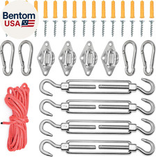 Kit de herrajes para vela de sombra de 5 pulgadas para instalación de vela de parasol triángulo y rectángulo