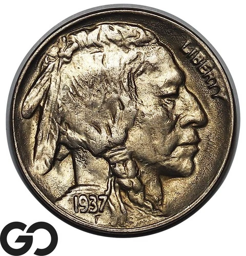 1937-D Buffalo Nickel, Gem BU++