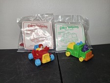 Vintage 1991 McDonald  s Crazy Vehicles Ronald Buggy Grimace Car 2 Sealed 2 Open