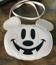 NWOT Mickey Mouse Pink Halloween Pumpkin Purse. Not So Scary Party