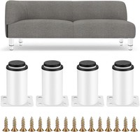 Verstellbare MöBelfüßE 4 StüCk Metall Weiß 0-40 Mm FüR MöBel