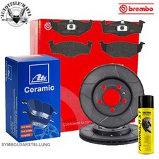 BREMBO Bremsensatz Beläge Ceramic+Bremsenreiniger vorne für AUDI SEAT SKODA VW