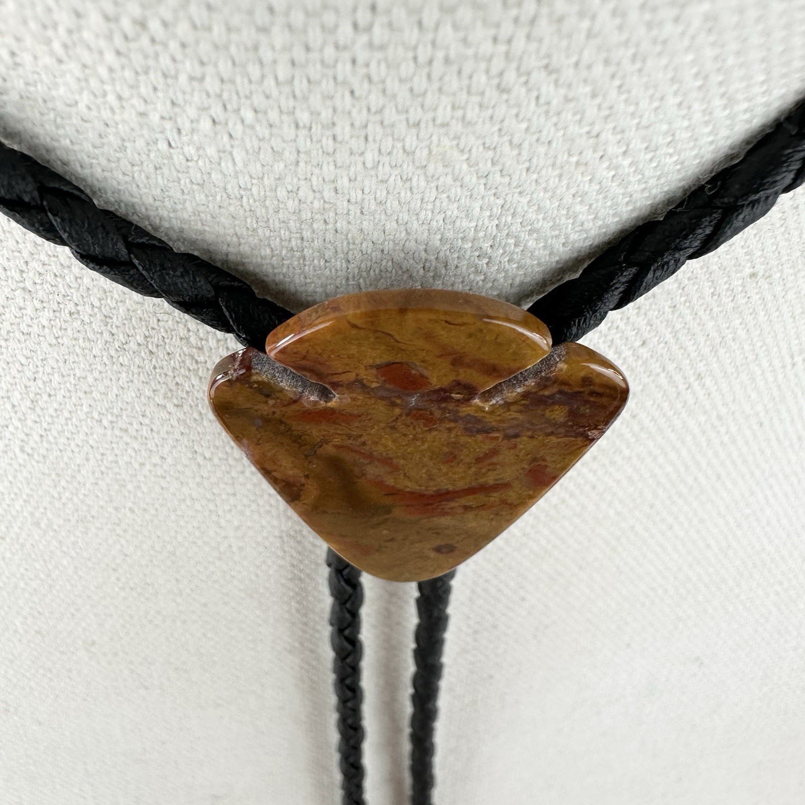 Stunning Jasper Agate Arrowhead Southwestern Bolo… - image 6