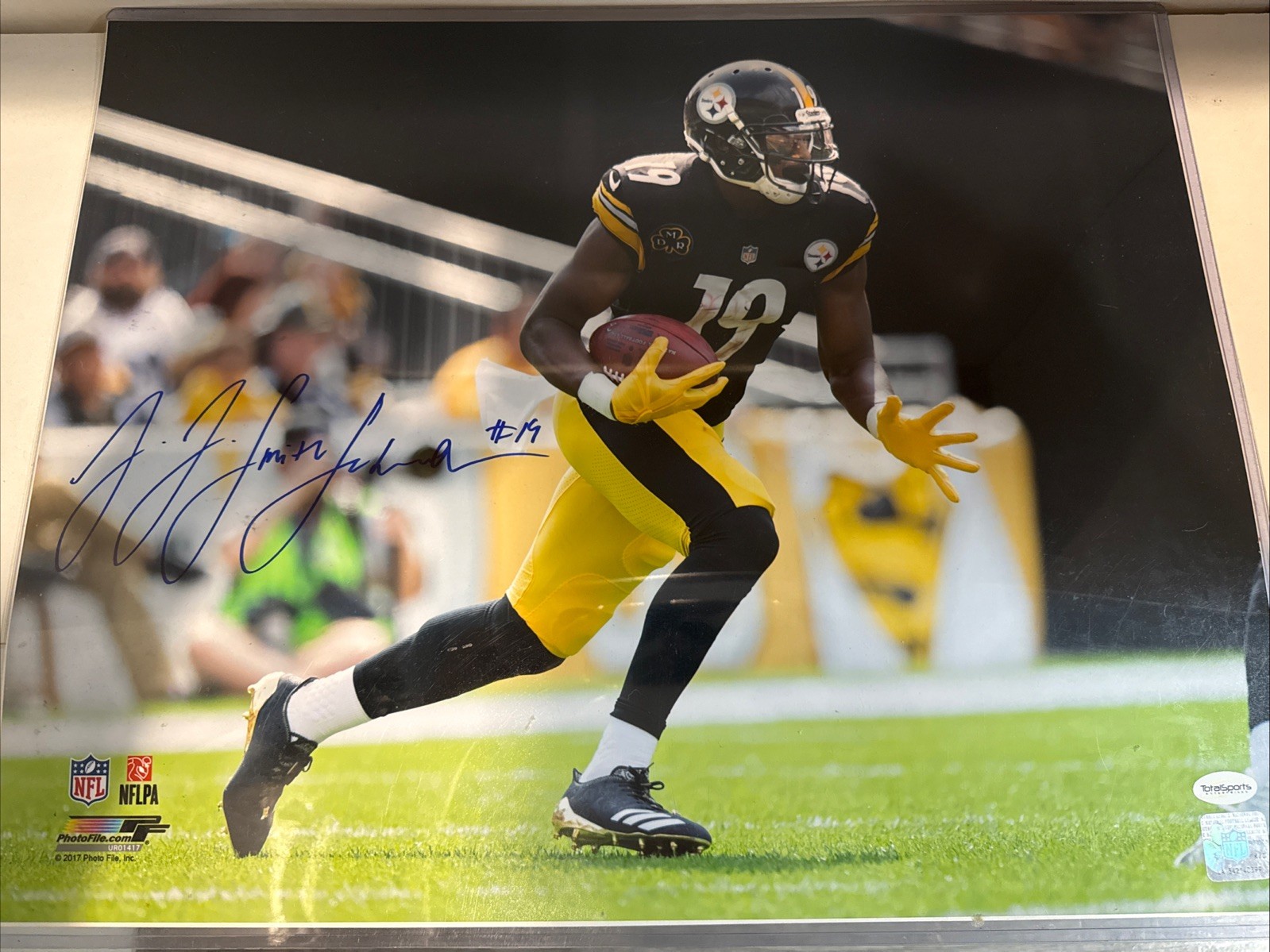 JuJu Smith - Schuster Autographed Signed Pittsburg Steelers 16x20 Pittsburgh Steelers Photo-TSE COA 
