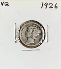 1926 Mercury 90% Silver Dime VG