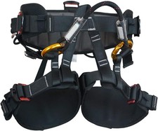 Climbing Half Body Harness Rope Arborist Saddle Tree Bridge Caving Rescue CE