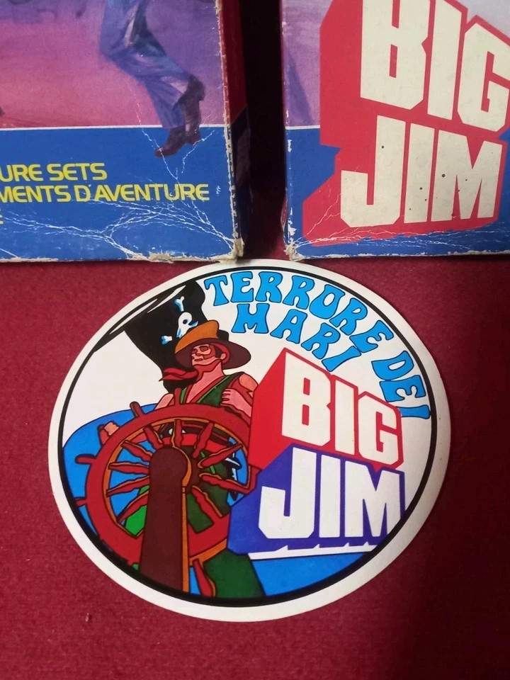 BELLISSIMI E RARI VESTITI PIU' ADESIVO BIG JIM MATTEL 1984 REF 7150 7147 TAIWAN - Immagine 4 di 4
