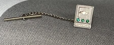 VTG  CHEVROLET EMPLOYEE SERVICE GENERAL MOTORS AWARD  PIN 10k 3 EMERALDS TIE TAC