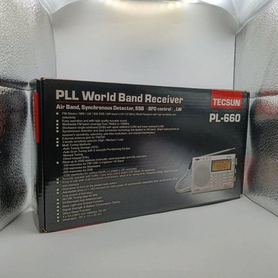 TECSUN PL-660 Black Shortwave BCL Radio AM/FM/SW/SSB Portable