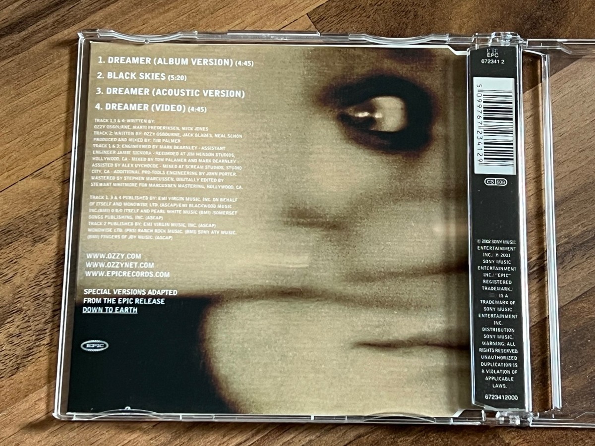 OZZY OSBOURNE Dreamer OOP 2002 EUROPEAN CD single | eBay