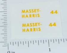 Pair Massey Harris 44 Tractor 1:16 Scale Sticker Set MH-44