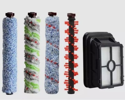 Multi-Surface 4 Brush Roller & 1 Filter Set For Bissell Crosswave 1866/1868/1926