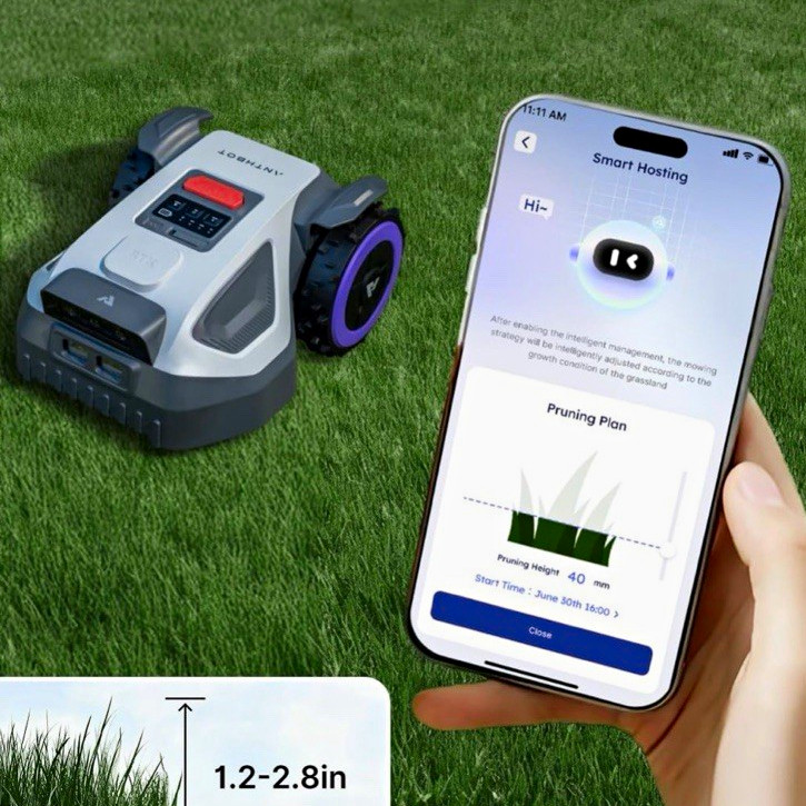 ANTHBOT M5 Robotic Lawn Mower Wire-Free RTK Dual Vision App Control IPX6 58dB