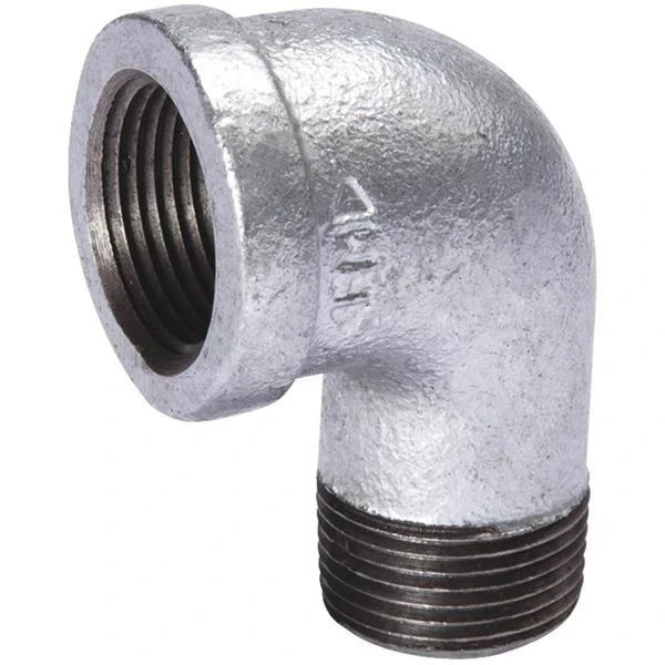 (5) Qty. Galvanized 1/2" 90 Degree Malleable Iron Pipe Fitting Elbows 510-303BG
