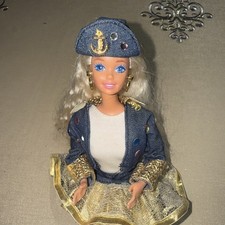 1994 Super Talk Barbie Denim Outfit Non Functional Vintage Doll- No Shoes