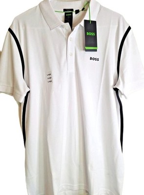 Boss Hugo Boss Men`s Paddy Lux Polo Style Shirt WHITE