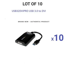 lot of 10 StarTech.com USB32DVIPRO USB 3.0 to DVI