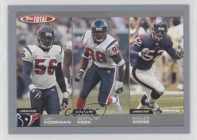 2004 Topps Total Silver Jay Foreman Antwan Peek Kailee Wong #288 0q0m