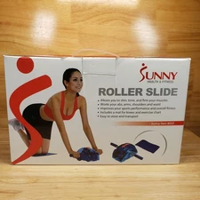 Sunny Health & Fitness Roller Slide Ab Wheel w/ Mat – Core Trainer