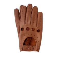 Driving Gloves Reverse Stitched Leather Motorcycle Bike Goat Leather Soft USA UK