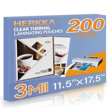 200 Pack Laminating Sheets, Hold 11 x 17 Inch Sheet, 3 Mil Clear Thermal Lami...