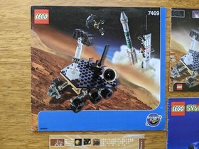 LEGO 7469 7471 6454 Mars Exploration Book Manual 4 Booklets Instructions Lot