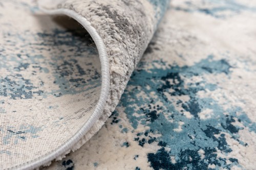 2,6 x 12 Fuß Trendiger zeitgenössischer handgefertigter moderner türkischer Läuferteppich aus Polyester - Bild 8 von 36
