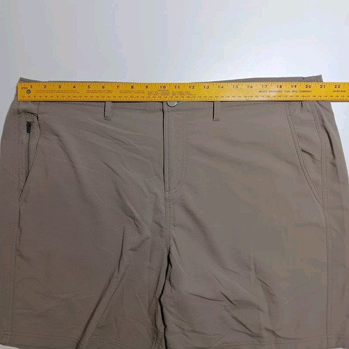 Free Fly Mens Performance Hybrid Short 7in Flat Front Chino 3XL Beige Outdoor - Picture 9 of 12