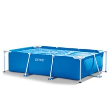 Intex Rectangular Frame Above Ground Outdoor Backyard Swimming Pool