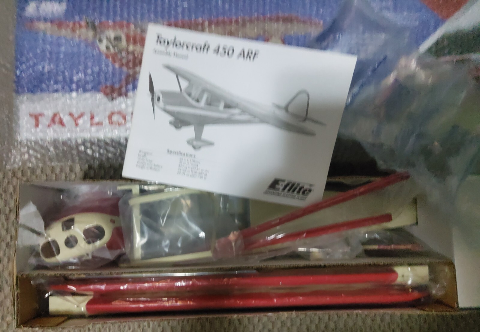 RC vintage (ARF) E FLITE TAYLORCRAFT 450 eBay